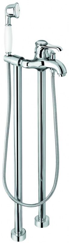 600128CR Напольный смеситель Tiffany с ручным душем для ванной, цвет хром EMMEVI
