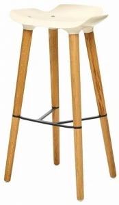 Quinze & Milan Высокий деревянный табурет Pilot