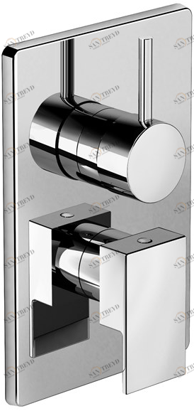 Fir Italia Смеситель для душа из латуни с переключателем и тарелкой Kelio 63 6350198