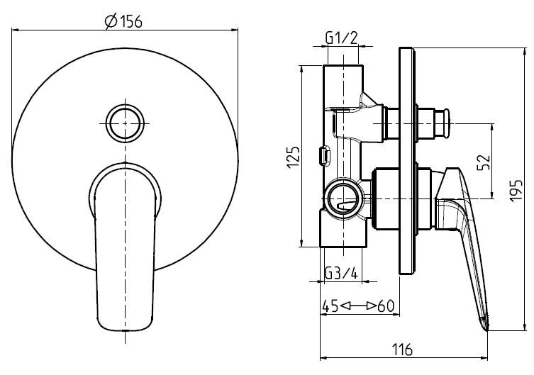 LGA02805 Смеситель M&Z Laguna Santreyd - Вид №1
