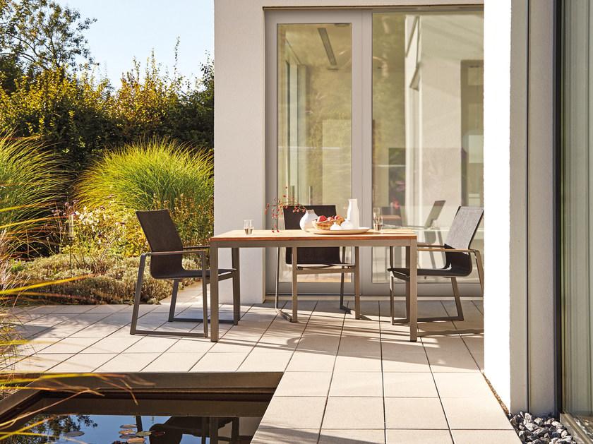 solpuri Прямоугольный садовый стол из тика Classic alu sun-id-1368909 - Вид №4