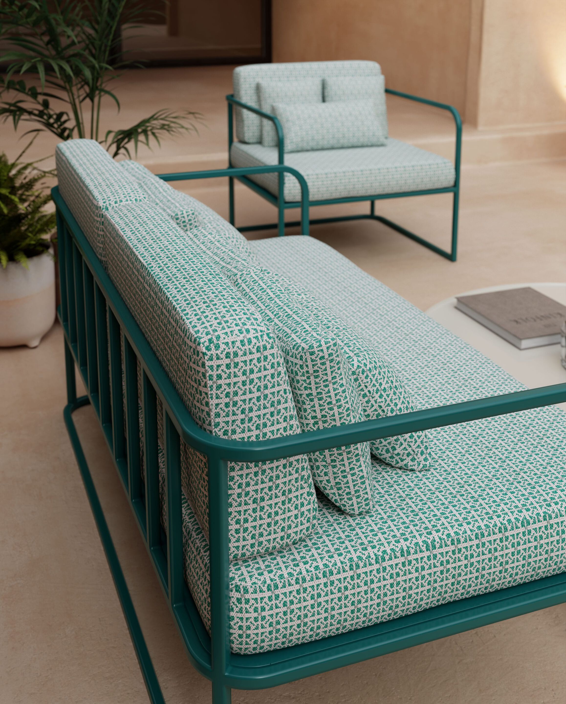 2-местный металлический садовый диван MEMEDESIGN Cruise ARCH-00130506 - Вид №1