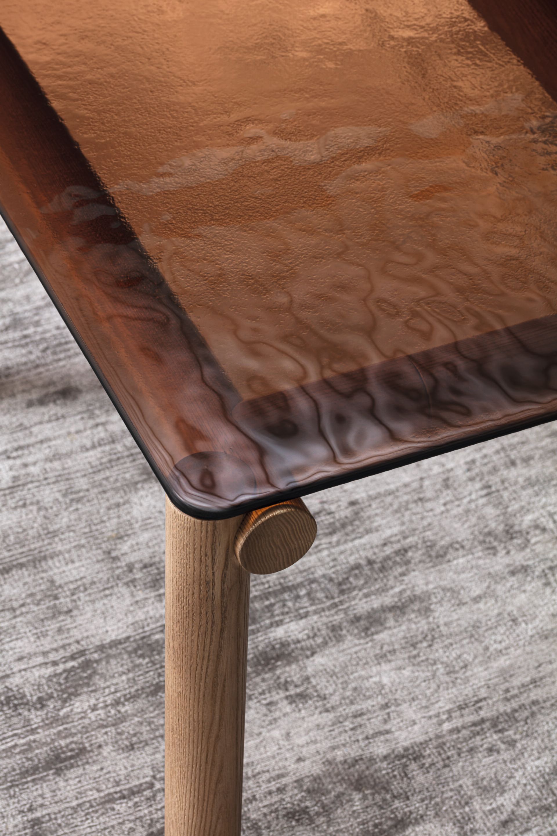 Прямоугольный стол с отожженной стеклянной столешницей Alf DaFrè POLS ARCH-00016748 - Вид №1