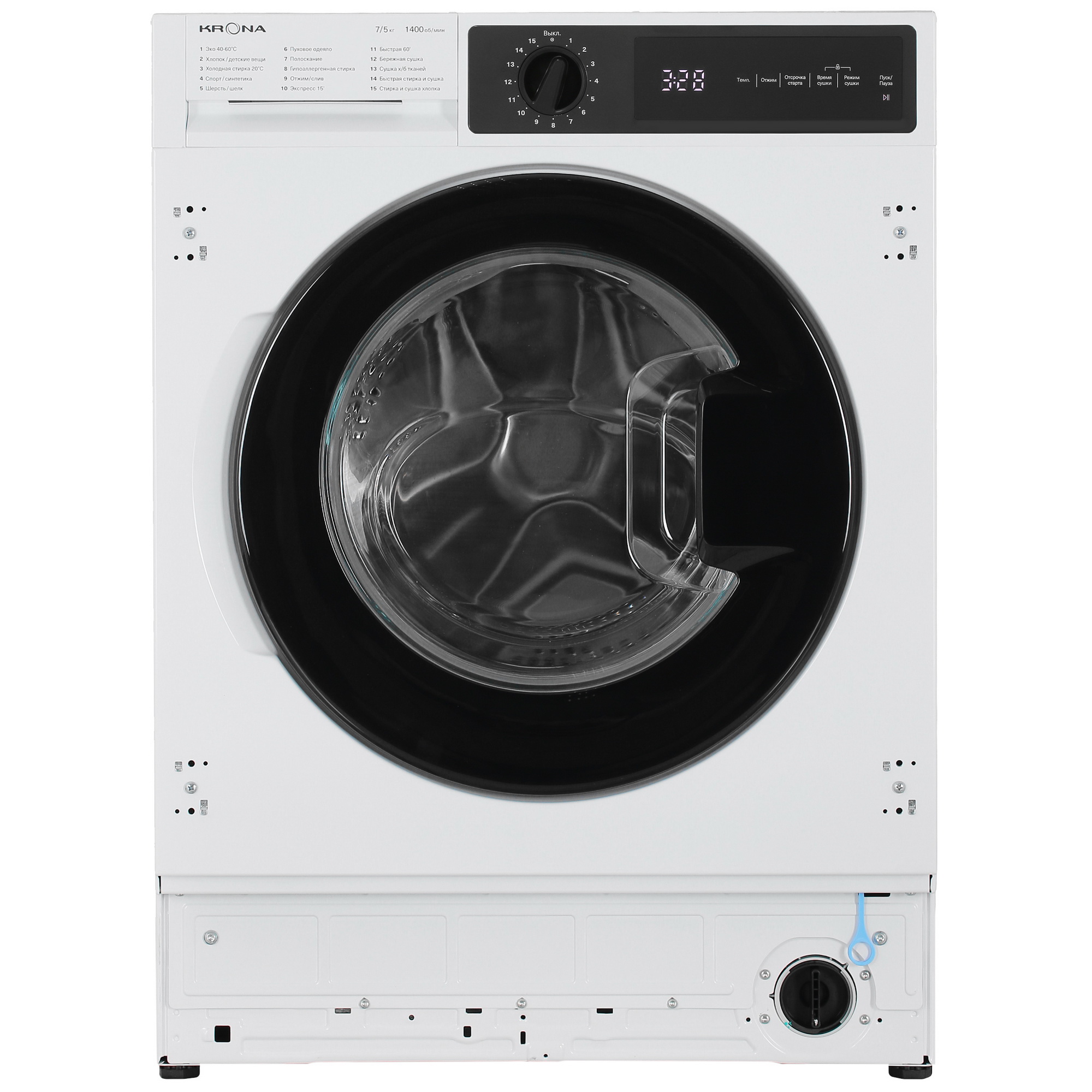 9983646 Встраиваемая стирально-сушильная машина KRONA DARRE 1400 7/5K KRONA1 STDN-0033583