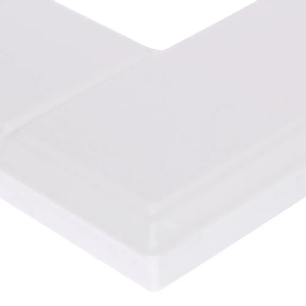 Витрина для шкафа Delinia «Леда белая» 40x92 см, МДФ, цвет белый STLM-2027558 - Вид №1