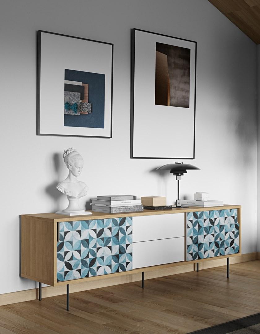 TemaHome Комод с раздвижными дверцами и ящиками Dann sun-id-1422229 - Вид №4