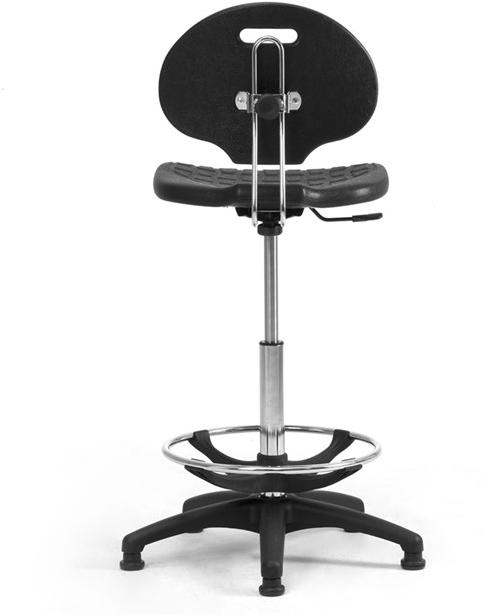 Leyform Регулируемый по высоте офисный стул из полиуретана со спинкой  0803pu  - Вид №4