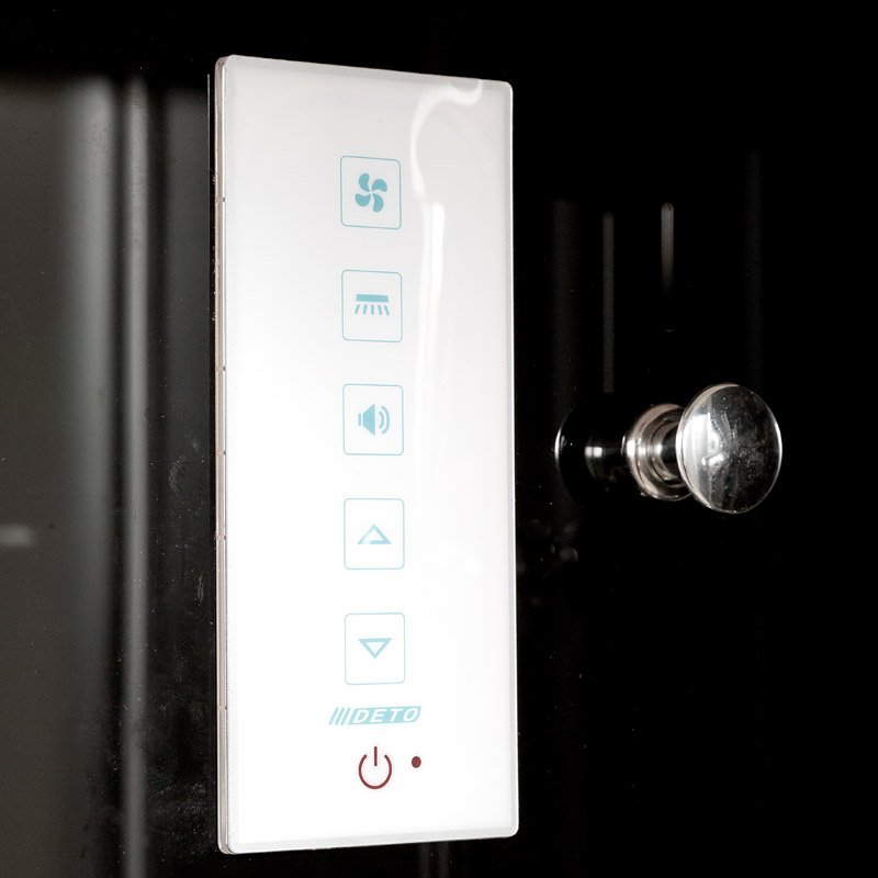 D90S LED Душевая кабина DETO Серия D B09S LED BLACK - Вид №22