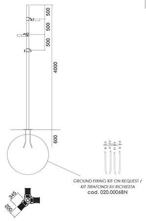 NEXO LUCE Светодиодный садовый светильник Pole nexo luce 6674 - Вид №2