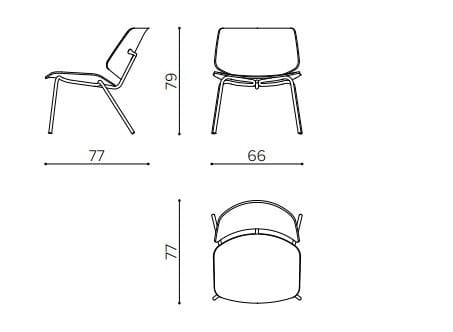 Кресло из алюминия и дерева True Design Tao ARCH-00083798 - Вид №8