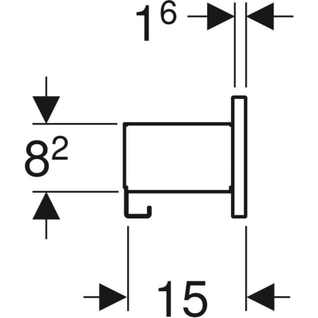 500.362.JK.1 Настенная полка Geberit Smyle Square Geberit  - Вид №4