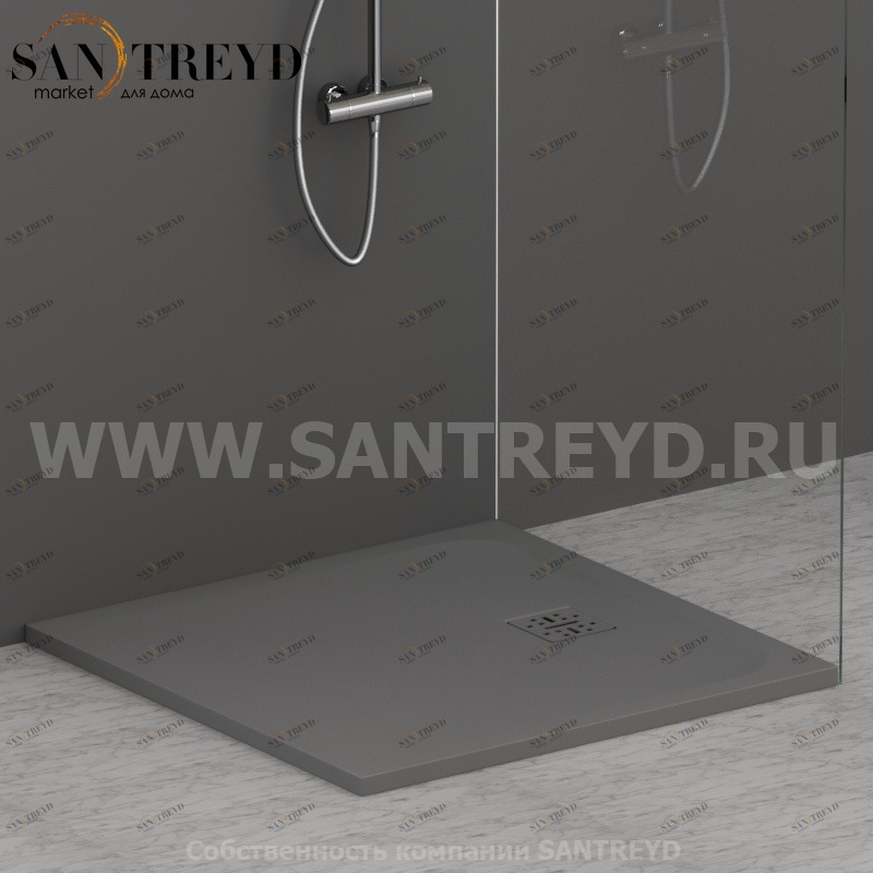 DP09090502 Душевой поддон 90x90 см цвет Агат Globo DOCCIAPIETRA Италия Ceramica Globo