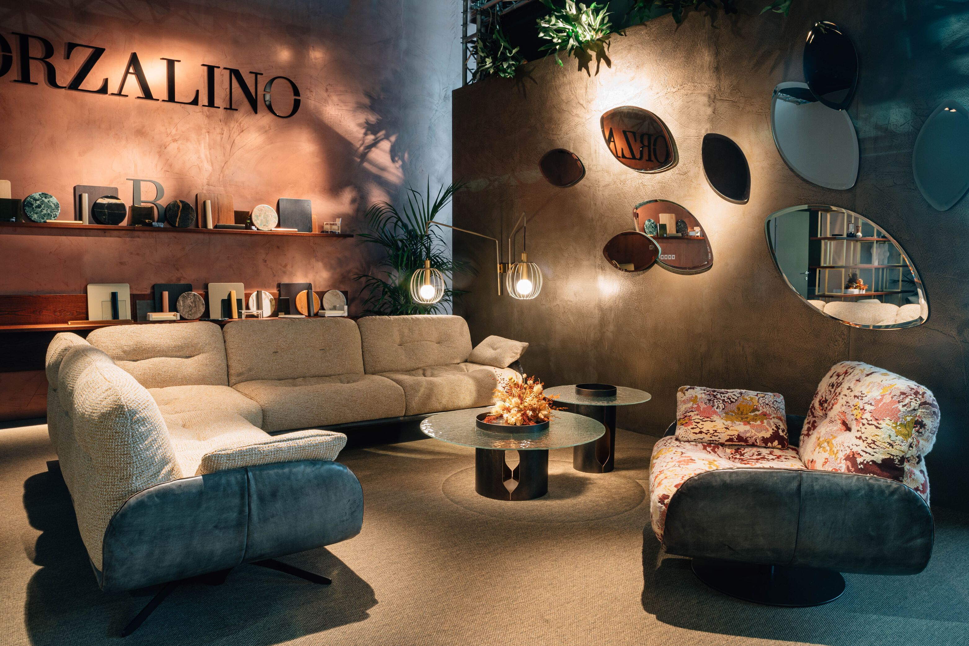 Бархатный угловой диван Borzalino Ayton ARCH-00144520 - Вид №9