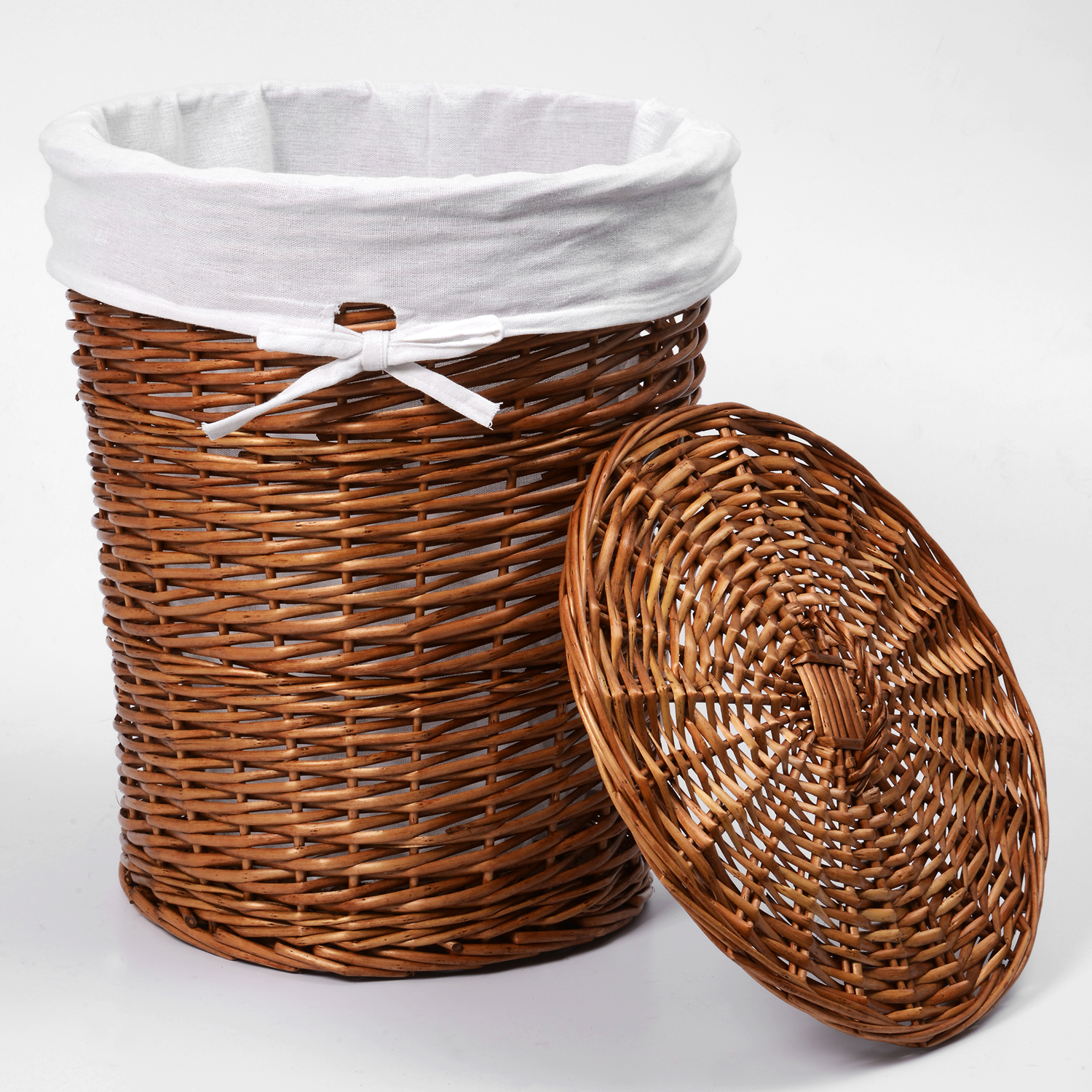 WB-350-L Leine Плетеная корзина для белья с крышкой WasserKRAFT  - Вид №1