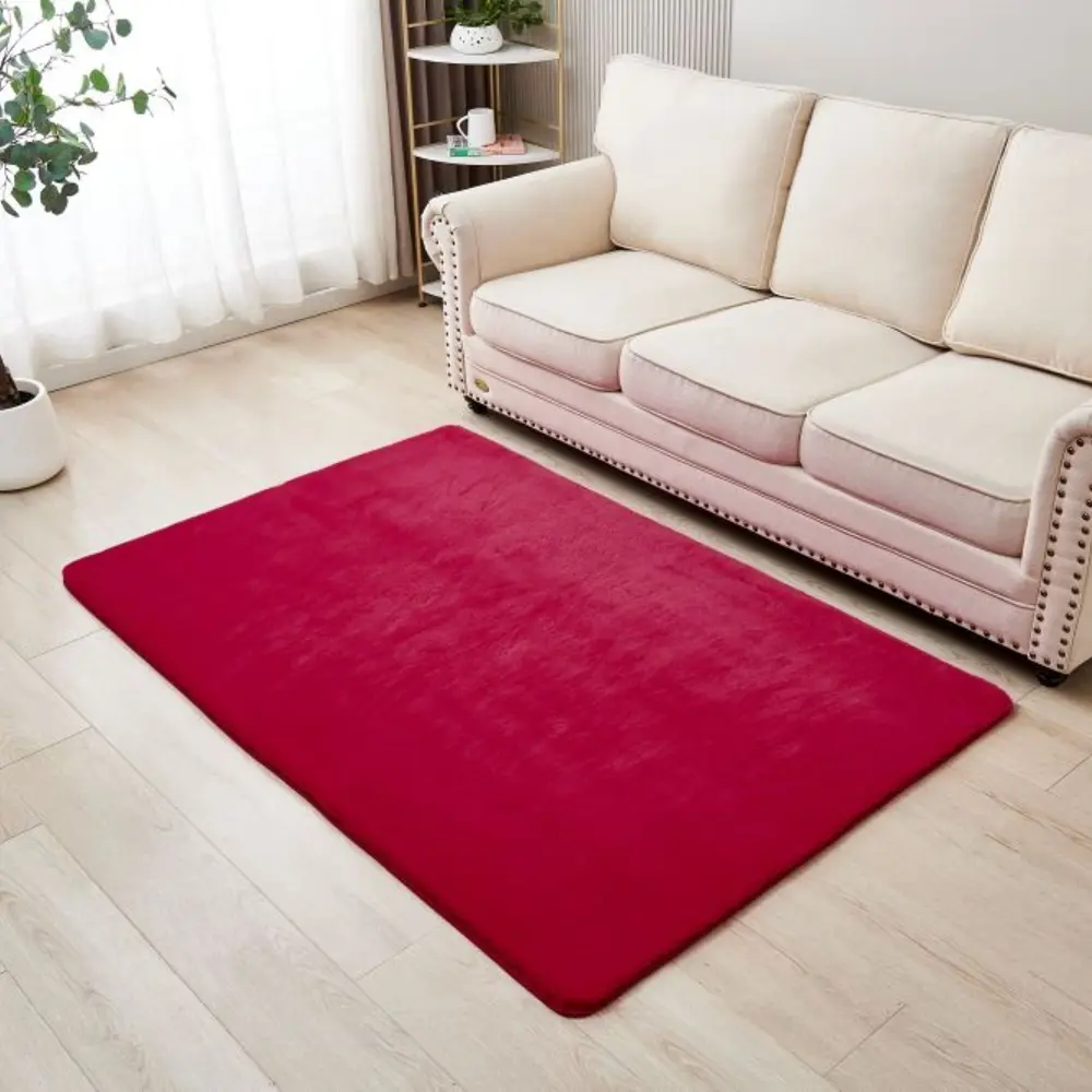 89365779 Ковер Bingo прямоугольный 120x180 см полиэстер цвет брусничный STLM-1063089 Santreyd 