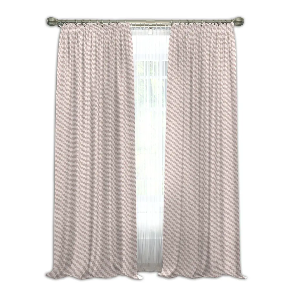 Штора Меандры экрю 2, 145х280, лента Santreyd STLM-2028761