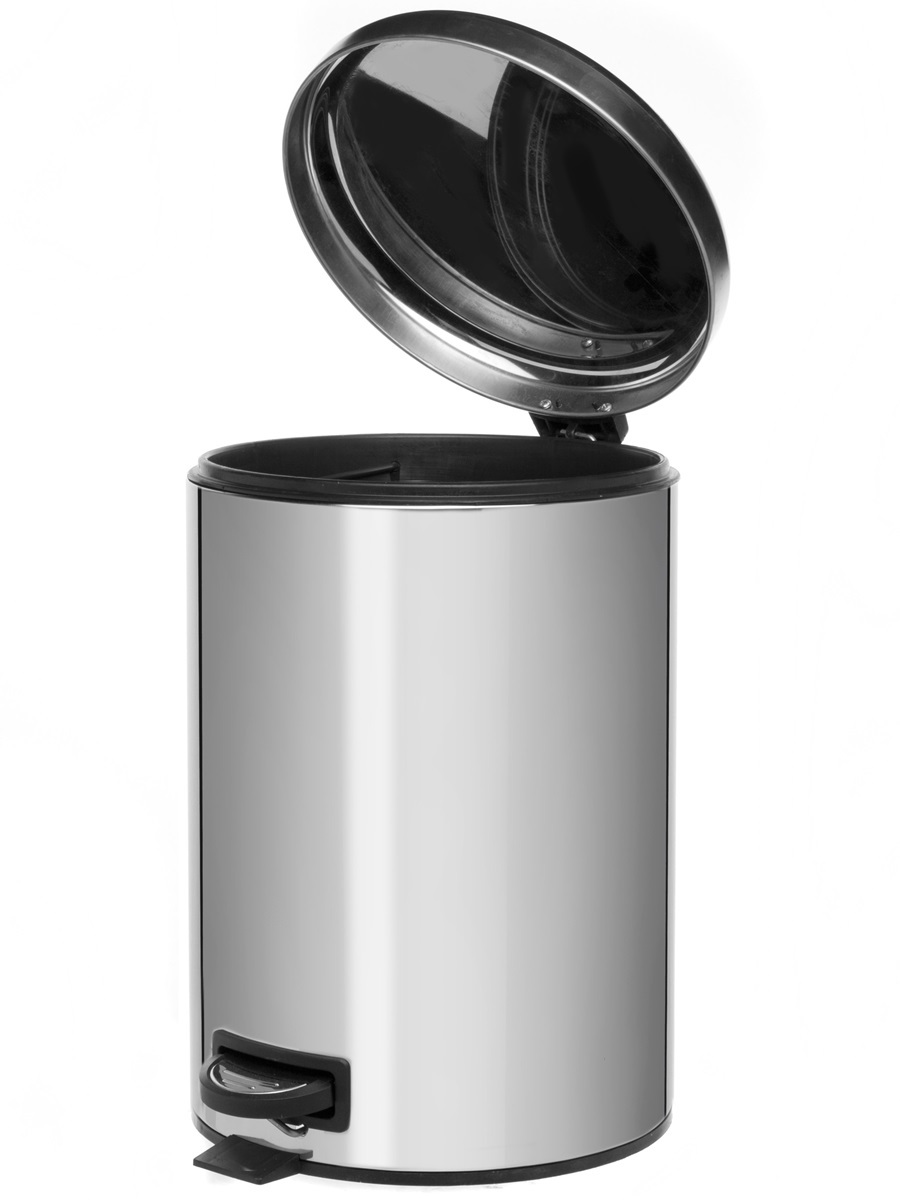 Вёдра с педалью и крышкой Pavo 12L Chrome NAVAKO 11528 - Вид №1