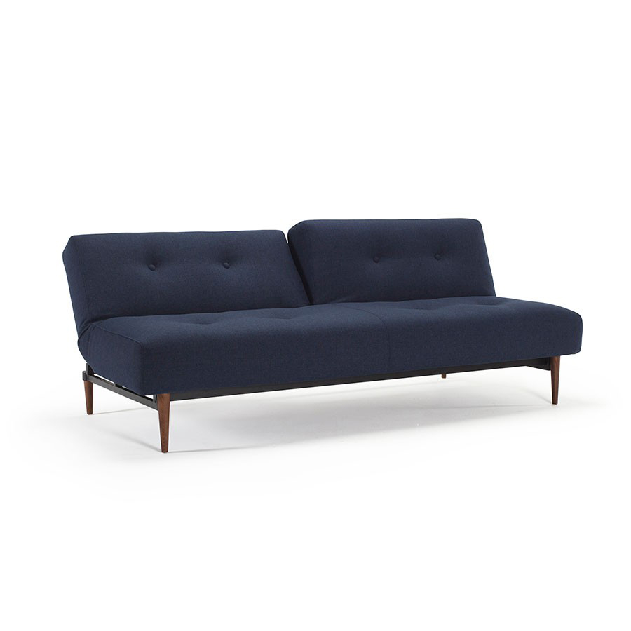 Диван Ample с ножками Styletto из темного дерева и черной рамой, темно-синий Innovation Living AMPLES1 - Вид №3