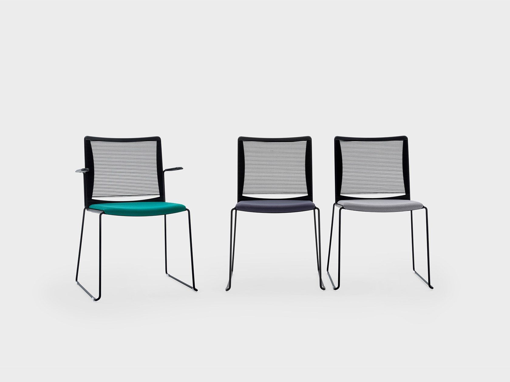 Стул для салазок из ткани с мягким сиденьем Viganò Winner ARCH-00028919 - Вид №1