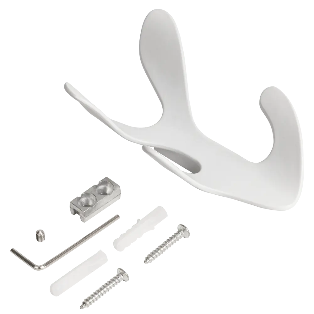 Крючок мебельный Ajax MB-LM/K-005 цвет белый STLM-2058133 - Вид №2