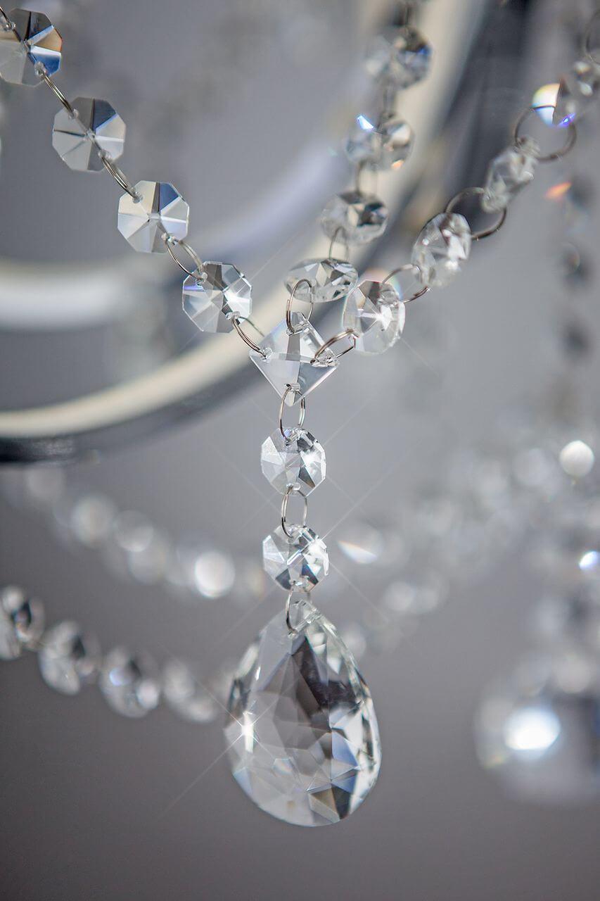 Подвесная люстра Bogates Tefia 423/6 Strotskis BOGATES ДИЗАЙНЕРСКИЕ, TEFIA 187353 Хром  - Вид №3