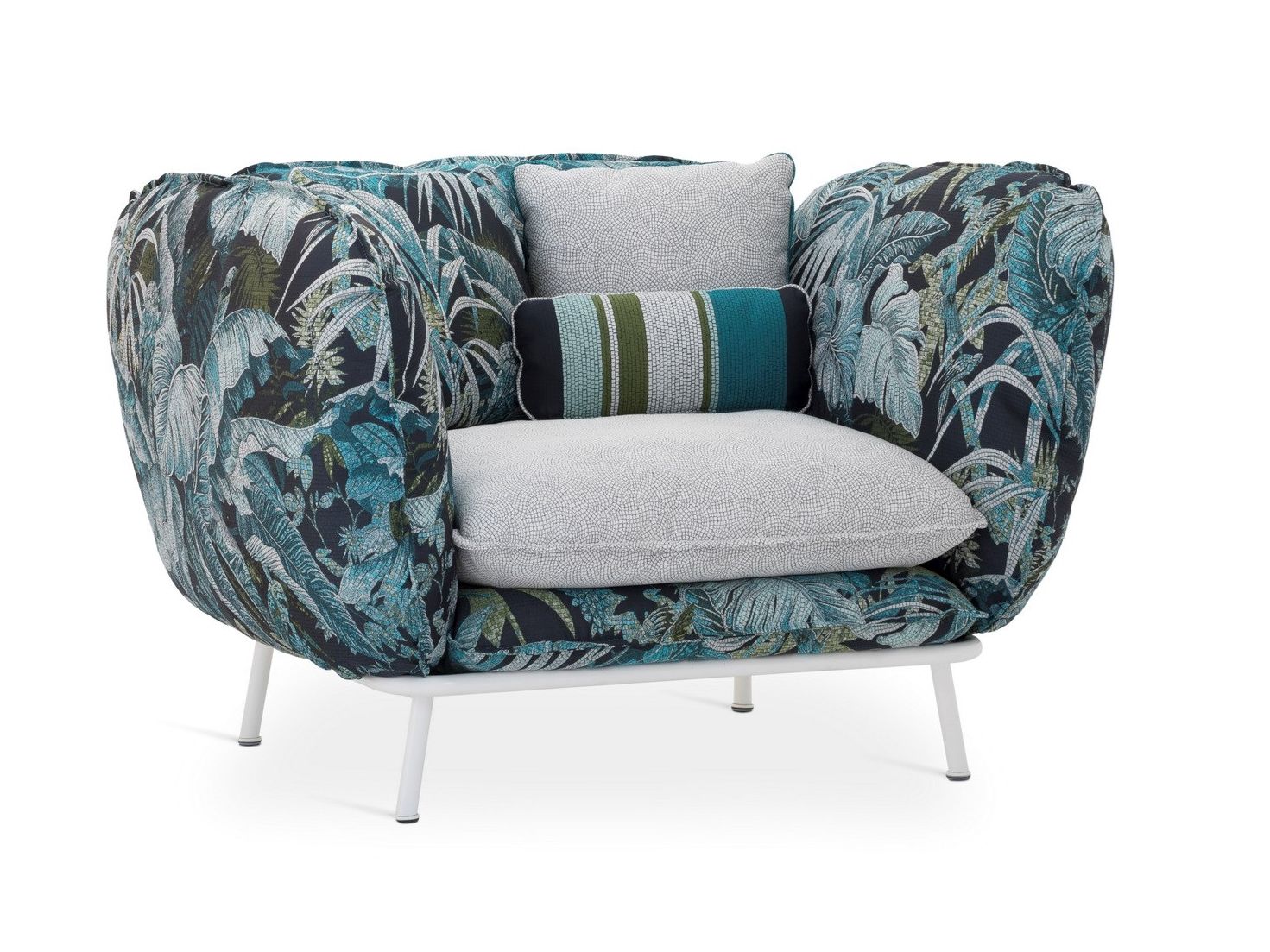 Съемное тканевое садовое кресло с подлокотниками Sicis Lipari ARCH-00116371 - Вид №1