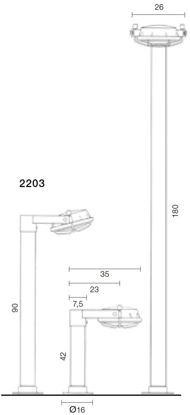 Martinelli Luce Светодиодный столб из смолы Out 2203 - Вид №13