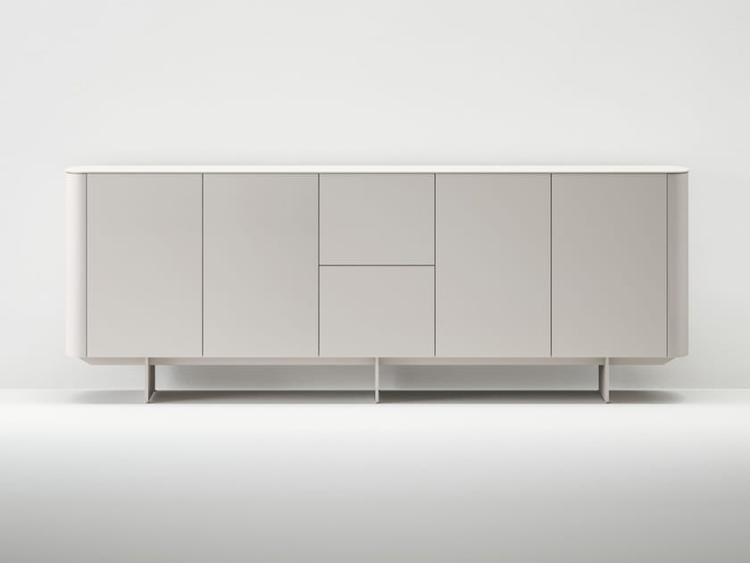 Секционный деревянный шкаф с распашными дверями Caccaro Side ARCH-00093311