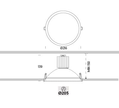 Утопленный светодиодный прожектор ONOK Lighting 530 ARCH-00092151 - Вид №3