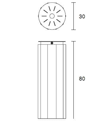 Пепельница для общественных пространств из армированного волокном бетона SIT Wuud ARCH-00119592 - Вид №6