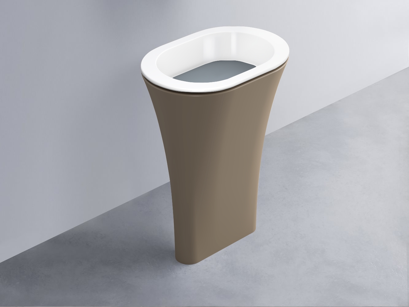 AMLA65-BL+AMPILO-BR+AMCOLO-AN Раковина Amedeo Ovale отдельностоящая cielo Enjoy + Amedeo Ceramica Cielo