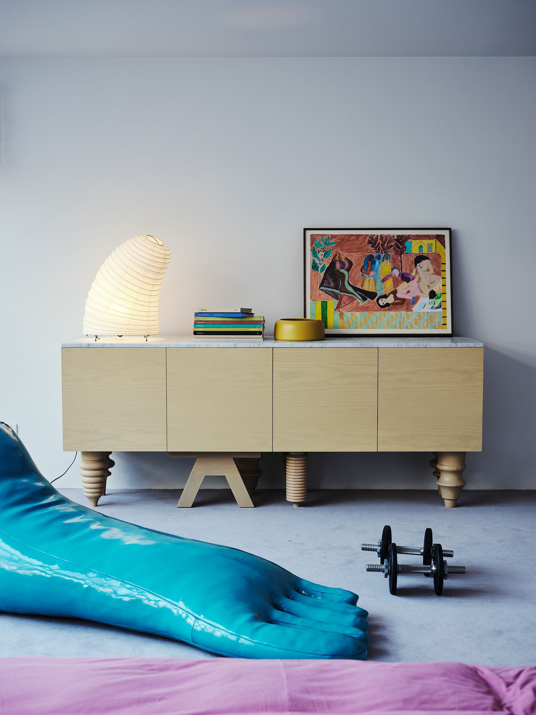 Шкаф из шпона ясеня с распашными дверями BD Barcelona Multileg ARCH-00094619 - Вид №14