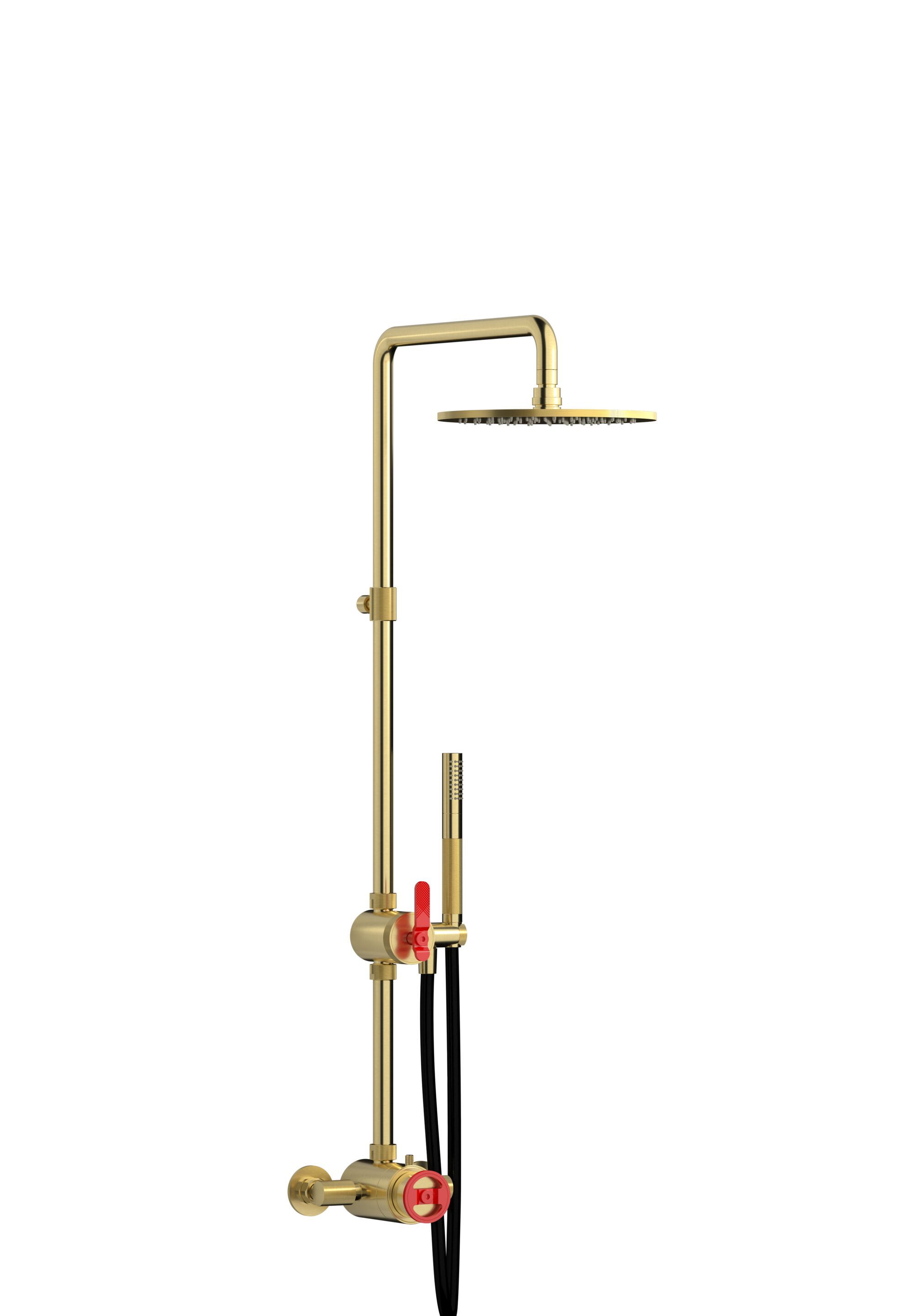 Настенная термостатическая душевая колонна с ручным душем IB Bold ARCH-00071043 - Вид №6