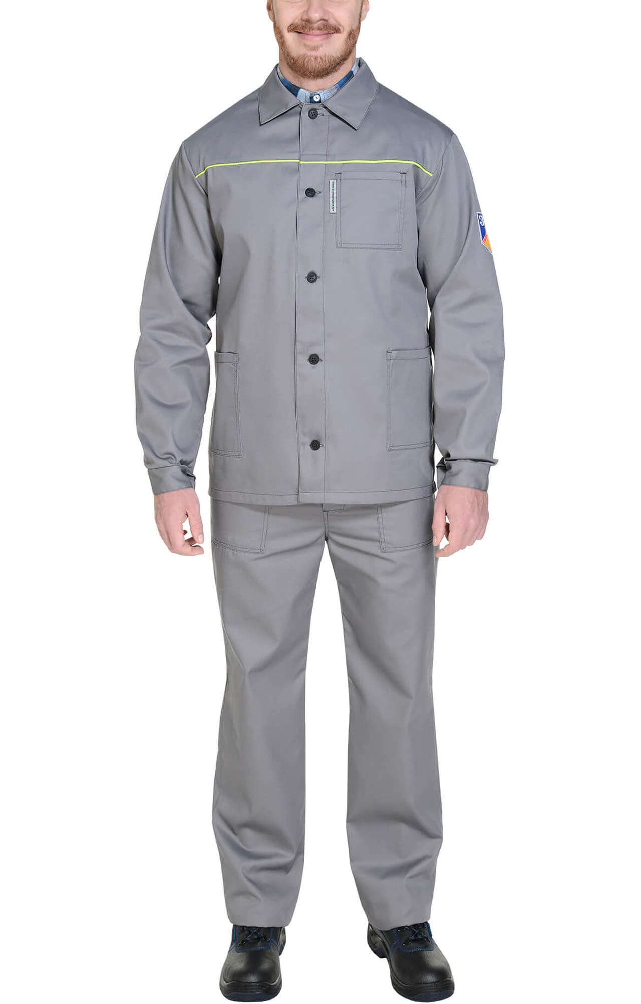 65435 Костюм "Труд" рабочий темно-серый  Летняя спецодежда  размер 60-62/182-188  - Вид №8