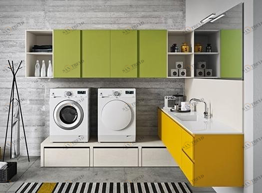 Birex Лакированный шкаф для стирки стиральной машины Idrobox sun-id-1396909