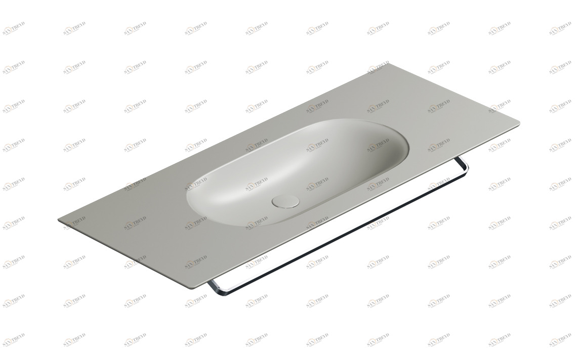 1125HZCS Подвесная раковина настенная консольная овальная CERAMICA CATALANO  серая 