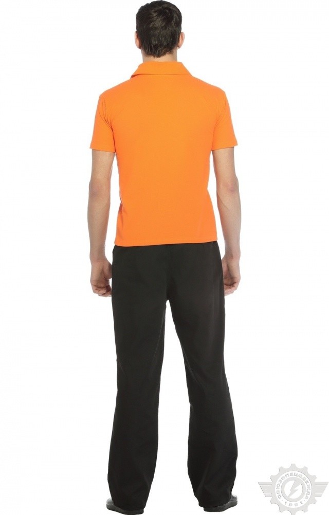 66384 Тенниска-поло оранжевая  Одежда для салонов красоты  размер XXL (54) Спецодежда  - Вид №8