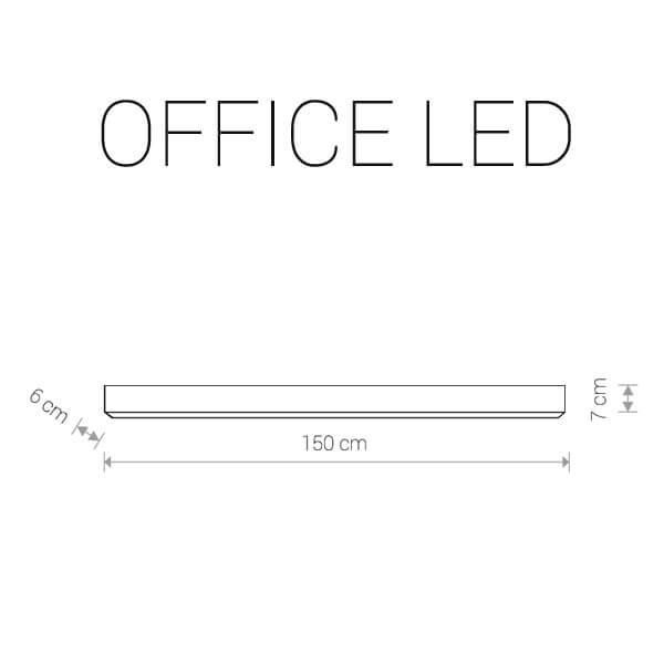 Настенный светодиодный светильник черный Nowodvorski Office Led 9360 NOWODVORSKI ДИЗАЙНЕРСКИЕ, SIMON 00-3890802 Серый  - Вид №1