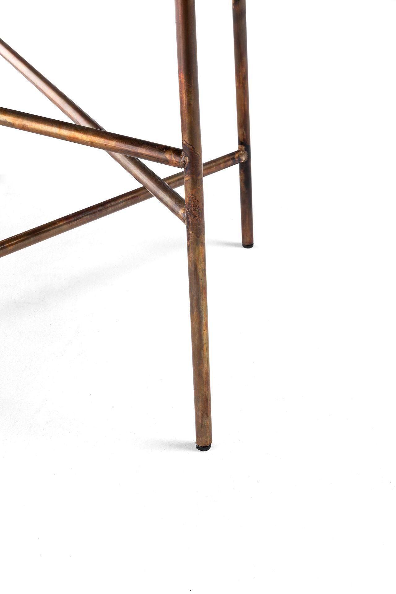 Мраморный круглый высокий садовый столик Exteta 10th ARCH-00057481 - Вид №4