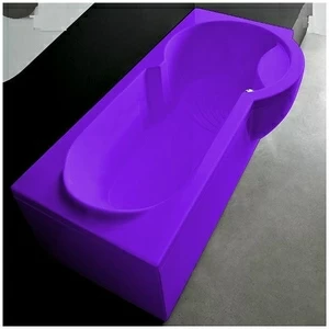 Ванна Gruppo treesse Simona V5671-DX-F фиолетовая прямоугольная правая