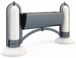 Bellitalia Кашпо для общественных мест из оцинкованной стали Cosmoarredo