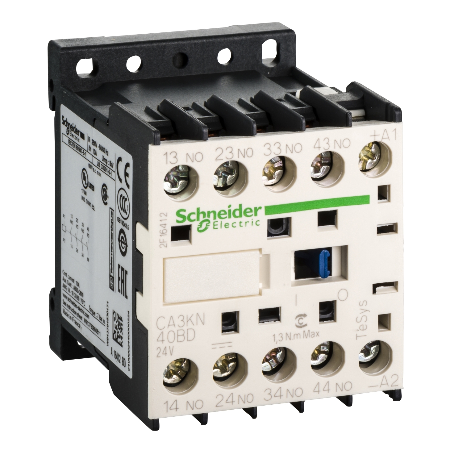 CA3KN22FD3 Контактор CAK 10А 690/110В DC Schneider Electric TeSys 