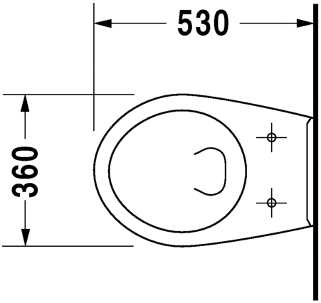 0192090000 Подвесной унитаз настенный Белый Duravit Duraplus Германия - Вид №1