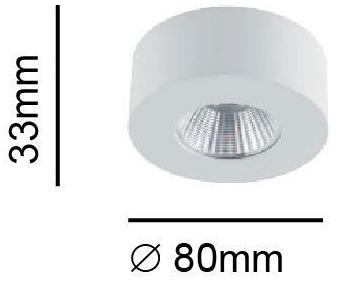 Terzo Light Светодиодный потолочный светильник из алюминия  V418340  - Вид №2