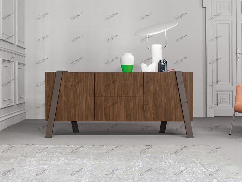 Bonaldo Комод деревянный с распашными дверцами Note sun-id-1385035