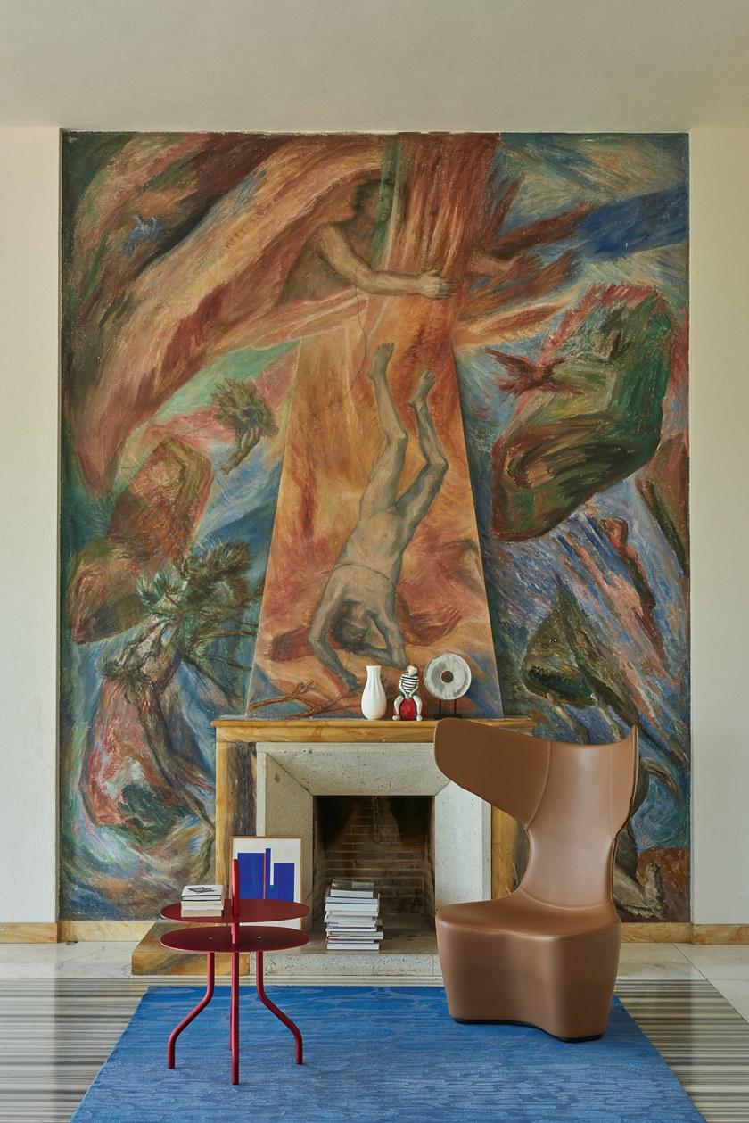 Cappellini Кресло из ткани с высокой спинкой Drum sun-id-1358940 - Вид №5