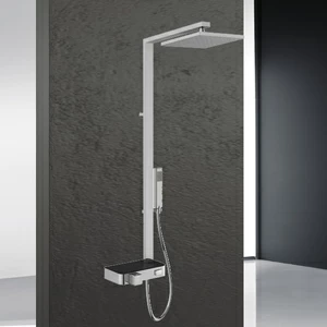 Душевая колонна термостатическая FLOW Novellini FLOW с черной полочкой