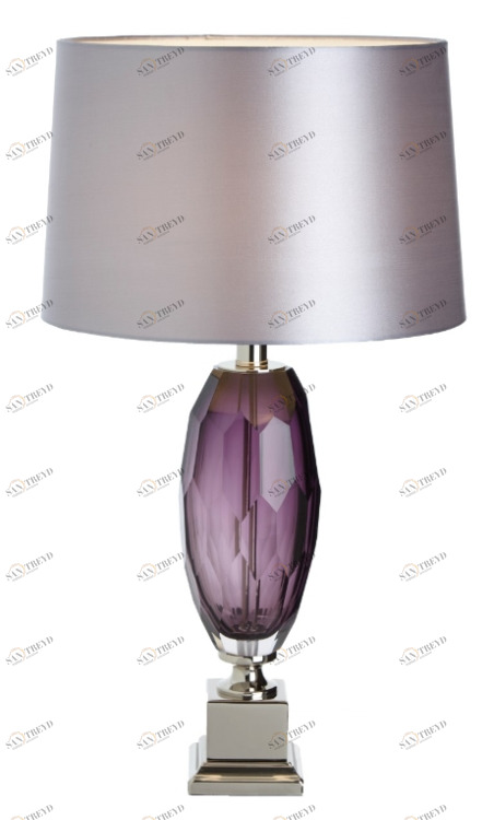 Настольная лампа Abril Purple от RVAstley 5829 RVASTLEY ВАЗА 061981 Прозрачный;фиолетовый 