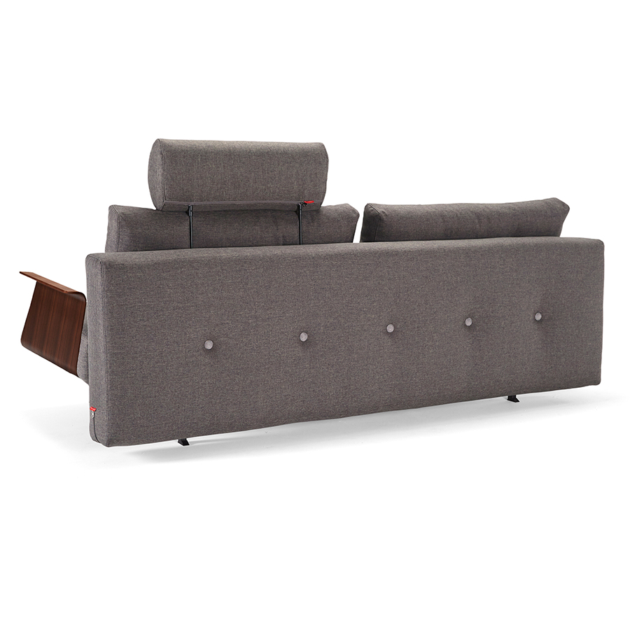 Диван Special Recast Plus с подлокотниками Rests из ореха и ножками из темного дерева, темно-серый Innovation Living SPECIALRECASTPLUS216 - Вид №5