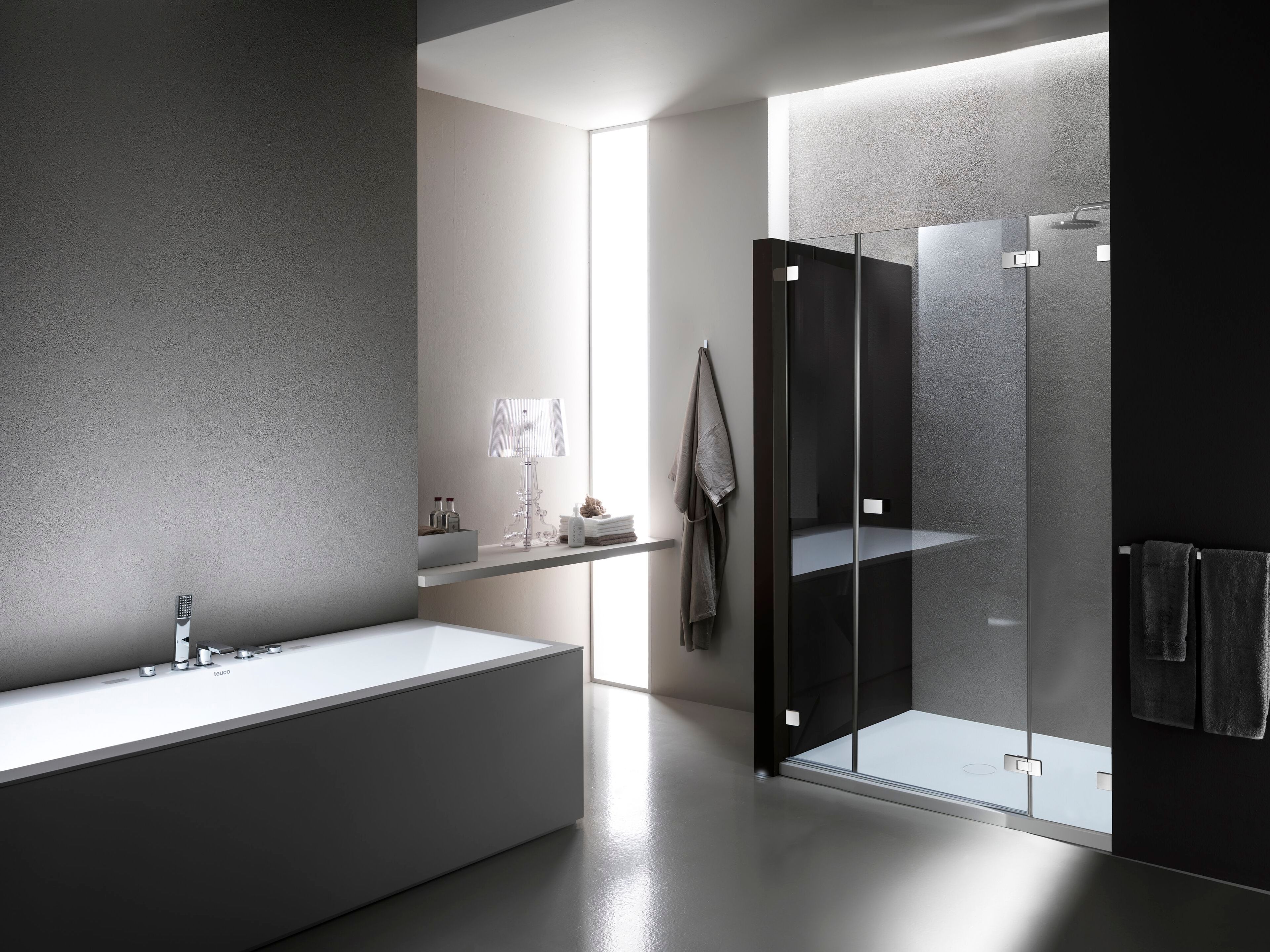 Стеклянная ниша душевая кабина с распашной дверью Provex Industrie X-Line ARCH-00110211 - Вид №1